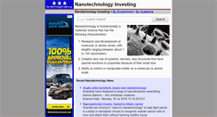 Desktop Screenshot of nanotechnologyinvesting.us